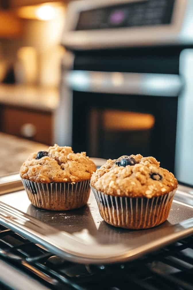 Almond Flour Muffins with Blueberries - healthy breakfast ideas for pregnancy diabetes