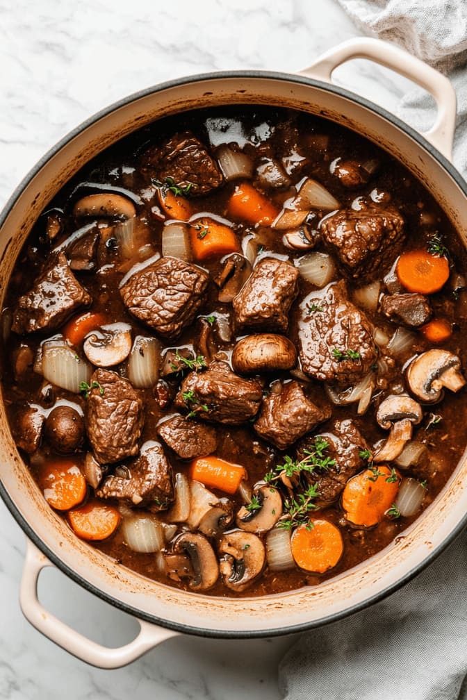 Beef Bourguignon - healthy recipe during pregnancy.