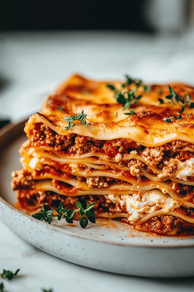 Beef Lasagna dinner ideas for gestational diabetes