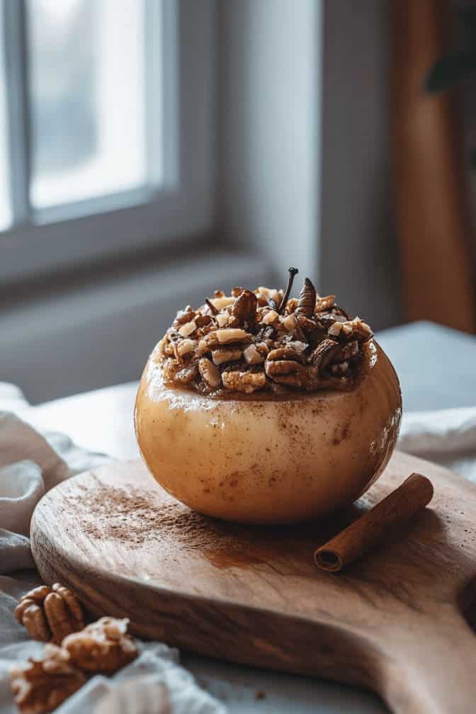 Cinnamon-Baked Apple with Nuts during Pregnancy