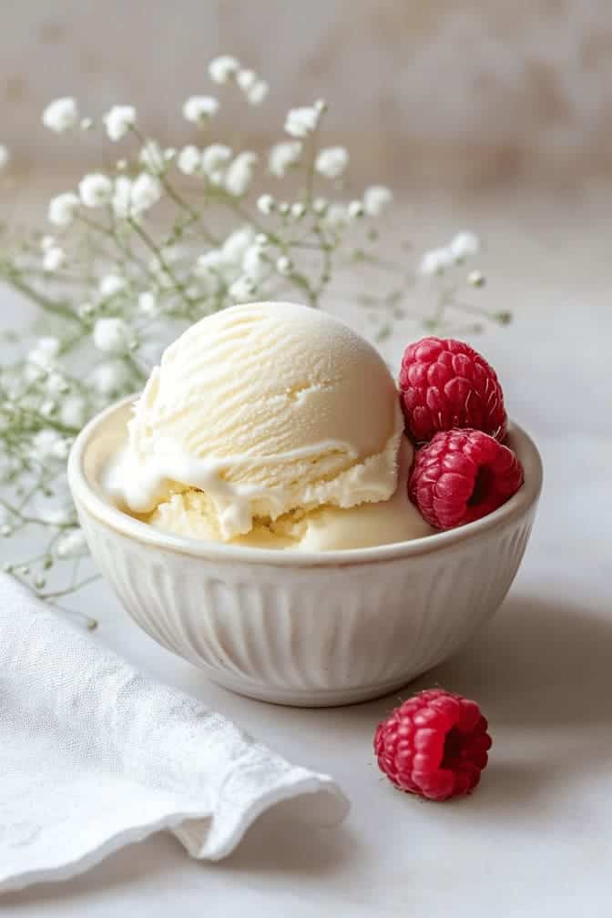 Creamy Low-Carb Vanilla Ice Cream for Mom with Gestational Diabetes