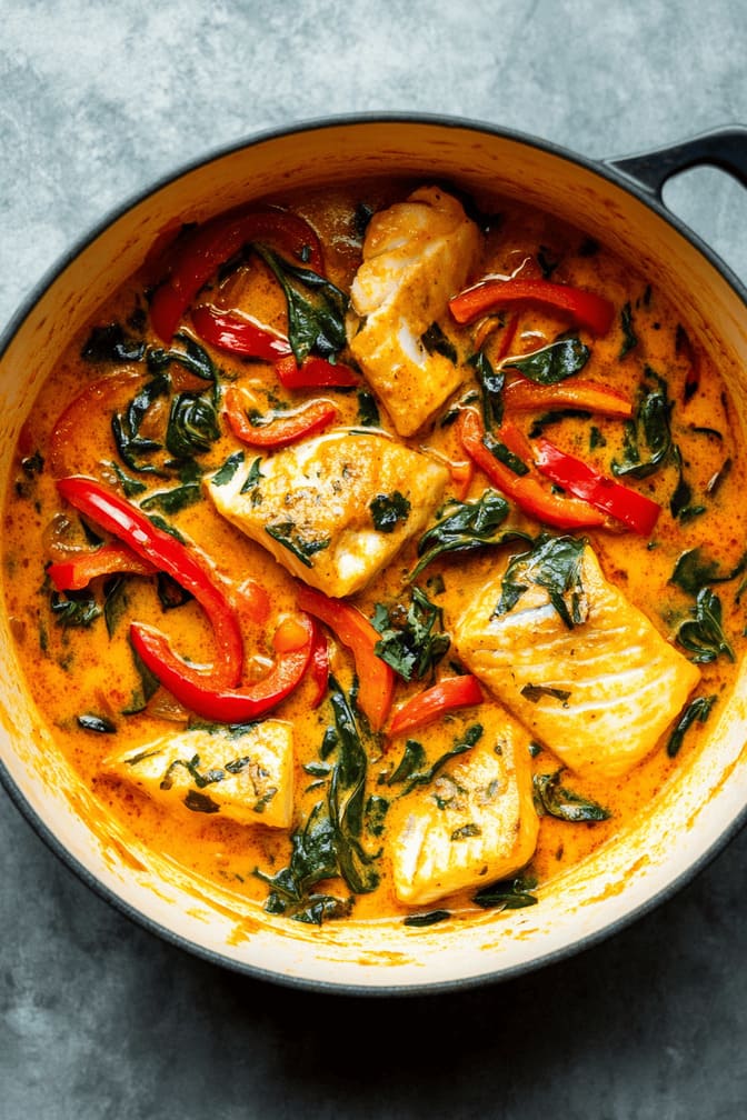 Fish and Vegetable Curry - low carb recipe for GDM mothers