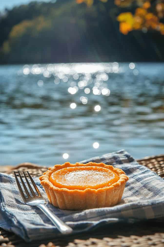 Mini Pumpkin Pie with Almond Flour Crust - Easy Dessert for pregnant mom