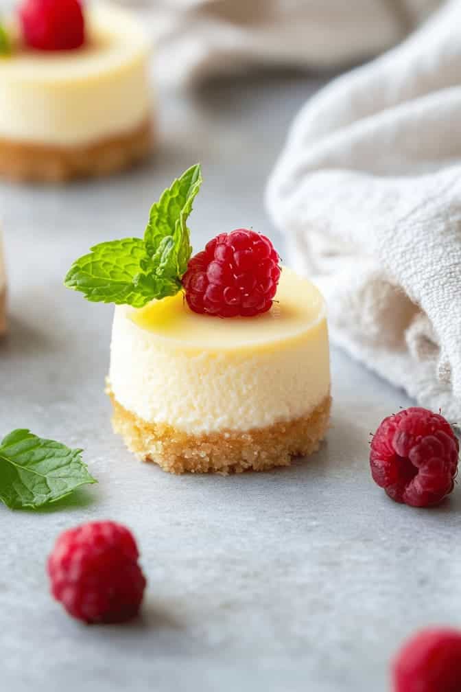 Mini Sugar-Free Cheesecake Bites - Simple Desserts for Mom with Gestational Diabetes