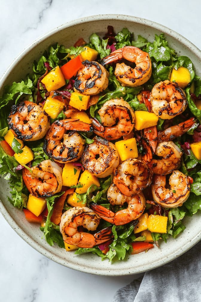 Shrimp and Mango Salad with Lime Vinaigrette