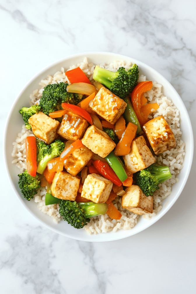 Vegetable Stir-Fry with Tofu for picky eaters for 7-day gestational diabetes meal plan