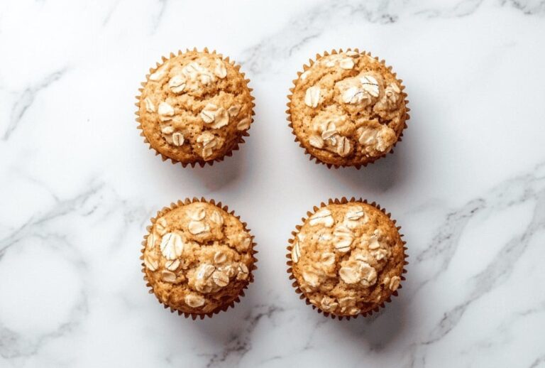 No Sugar and Easy 3-Ingredient Banana Oatmeal Muffins as gestational diabetes breakfast recipes