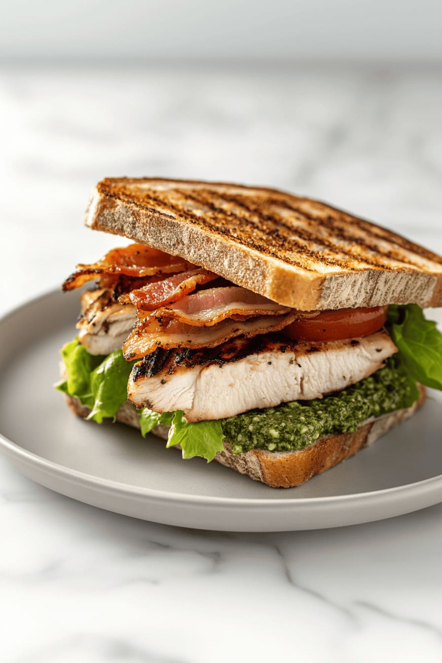 Chicken BLT with Pesto Spread