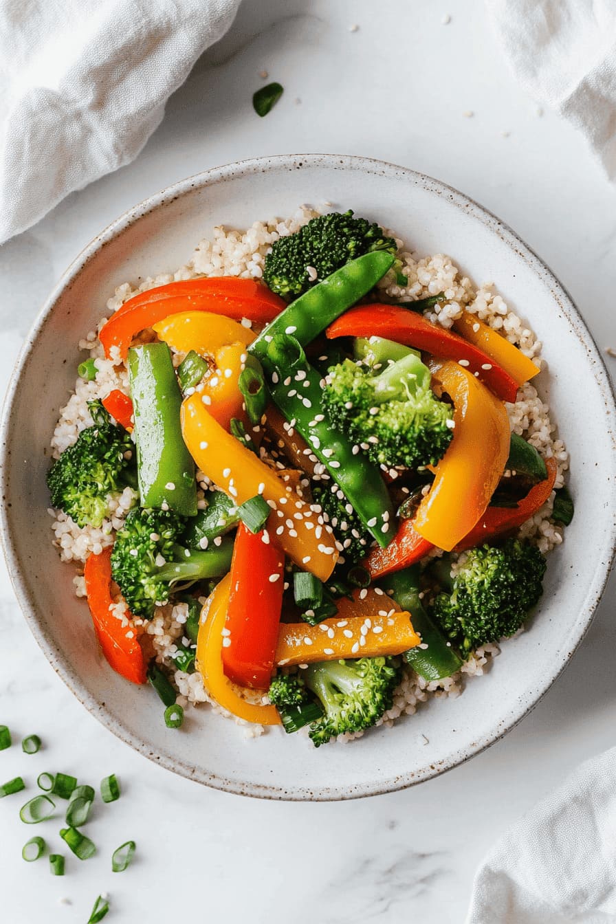 Millet Stir-Fry with Vegetables - - a low carb sugar-free rice alternative for diabetics