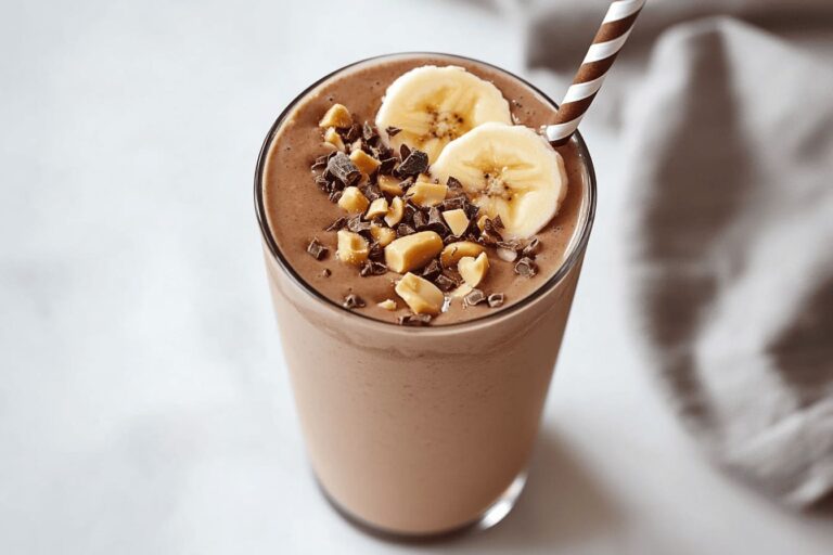 Healthy peanut butter cup tropical smoothie for gestational diabetes breakfast recipes