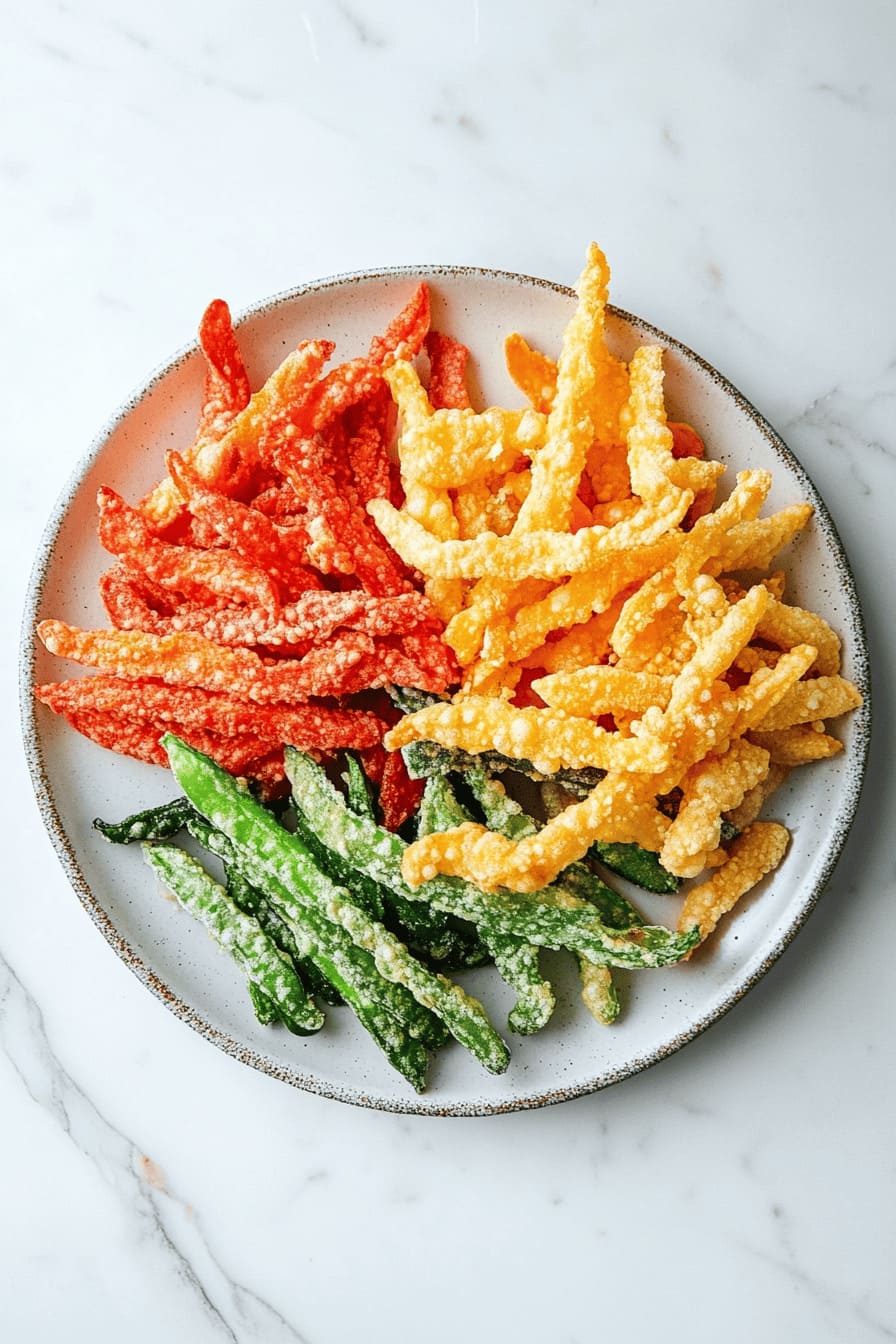 Recipe for gluten free flour with the lowest glycemic index - chickpea flour tempura vegetables