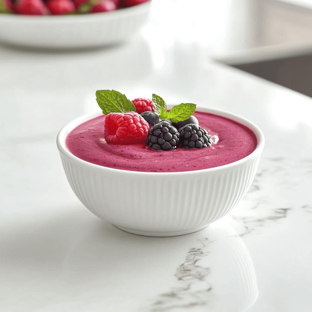 Berry smoothie bowl