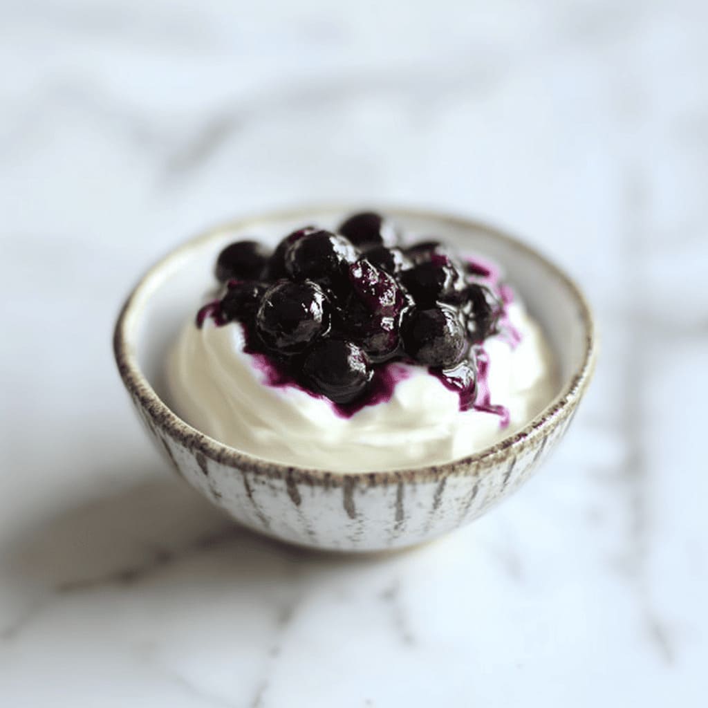 Blueberry Compote with Yogurt