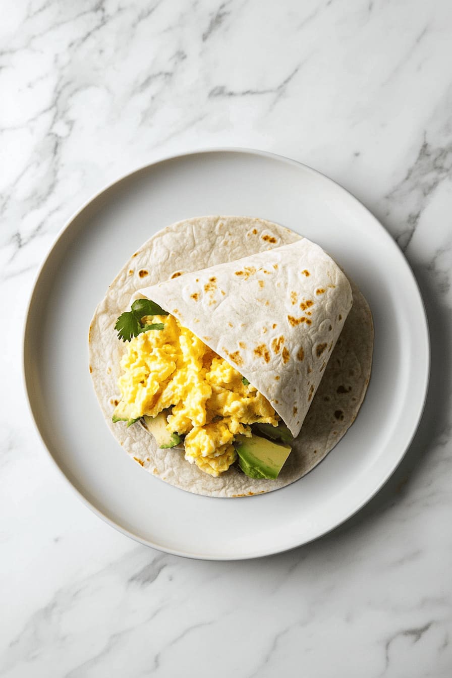 Breakfast Wrap - easy and healthy breakfast ideas for pregnant women