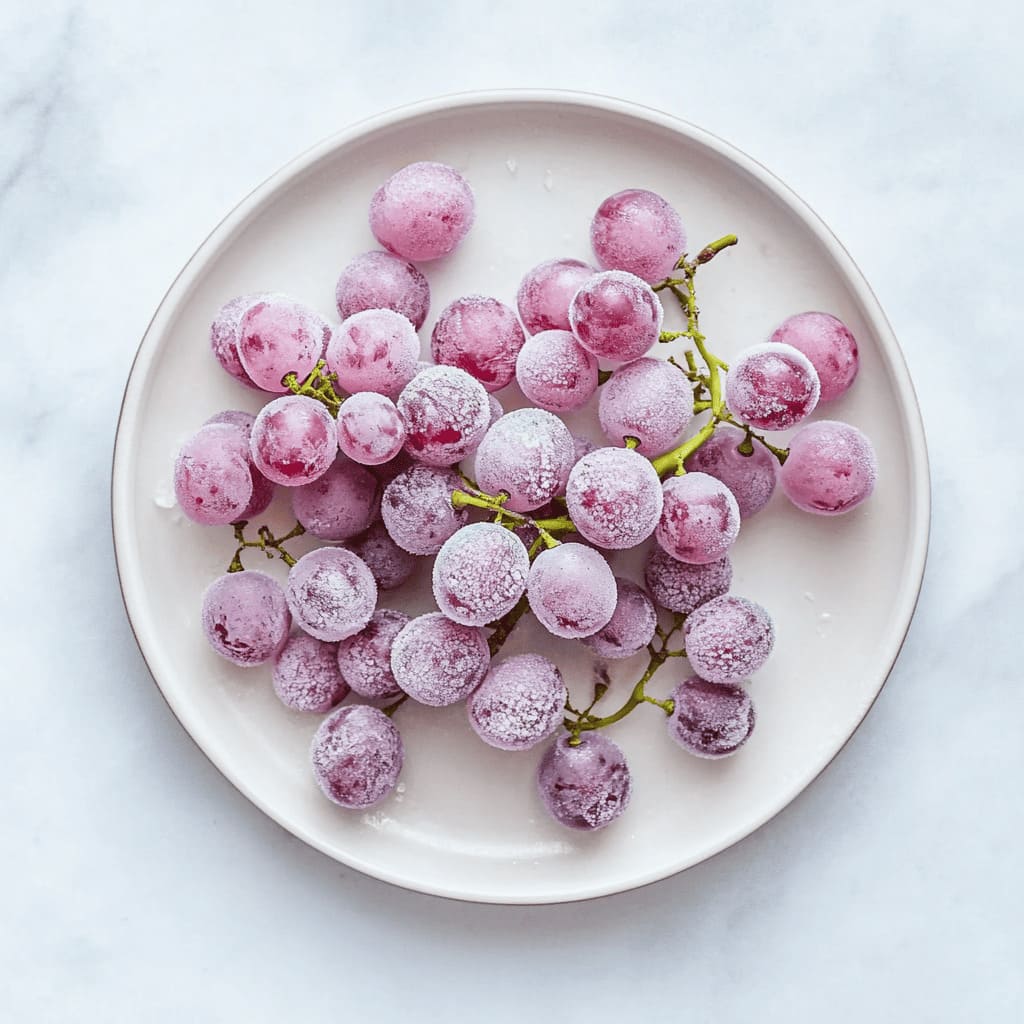 Frozen grapes