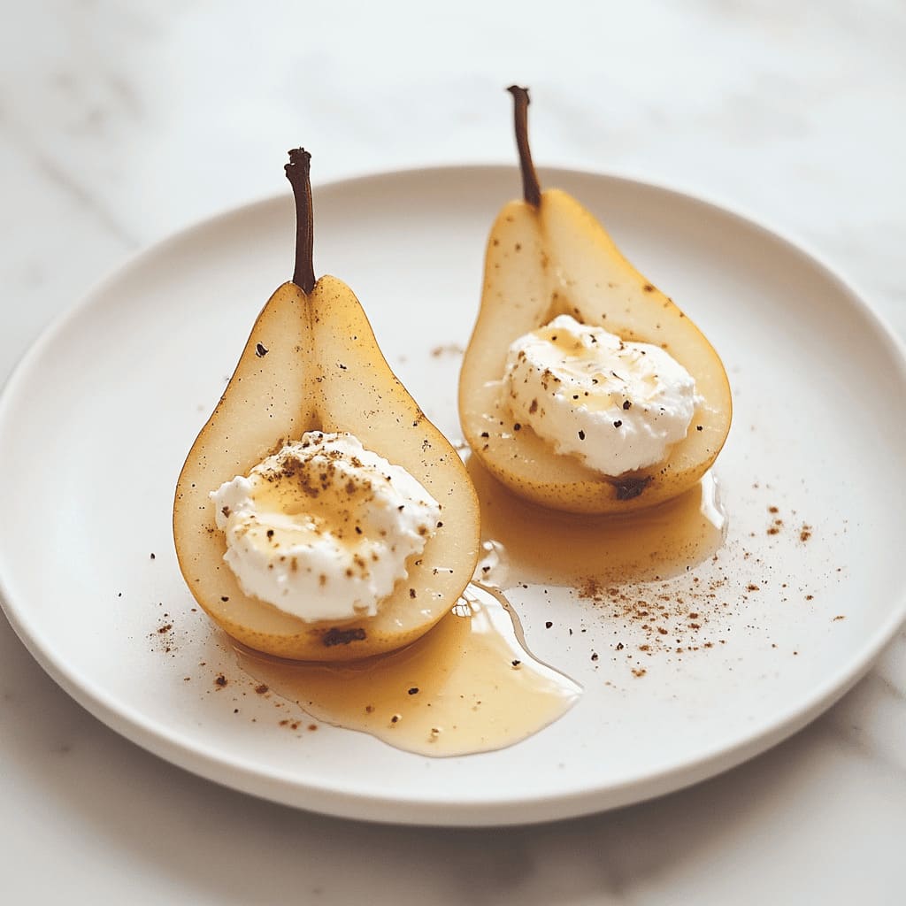 Pears with ricotta and honey - simple and easy desserts for pregnancy