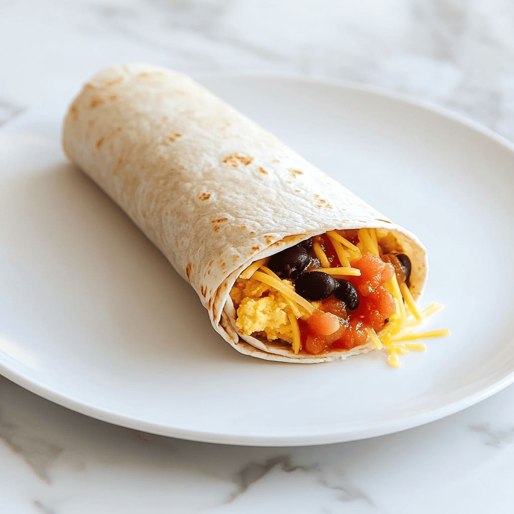 Quick Breakfast Burrito - easy and healthy breakfast ideas for pregnant women