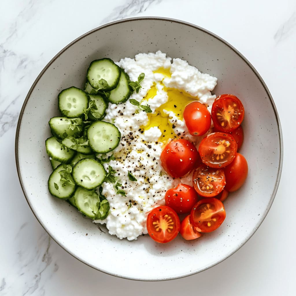 Savory Cottage Cheese Bowl