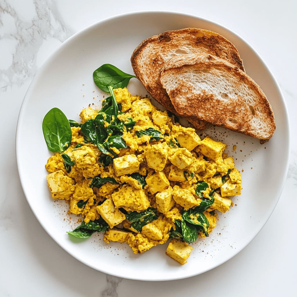 Tofu Scramble with Spinach