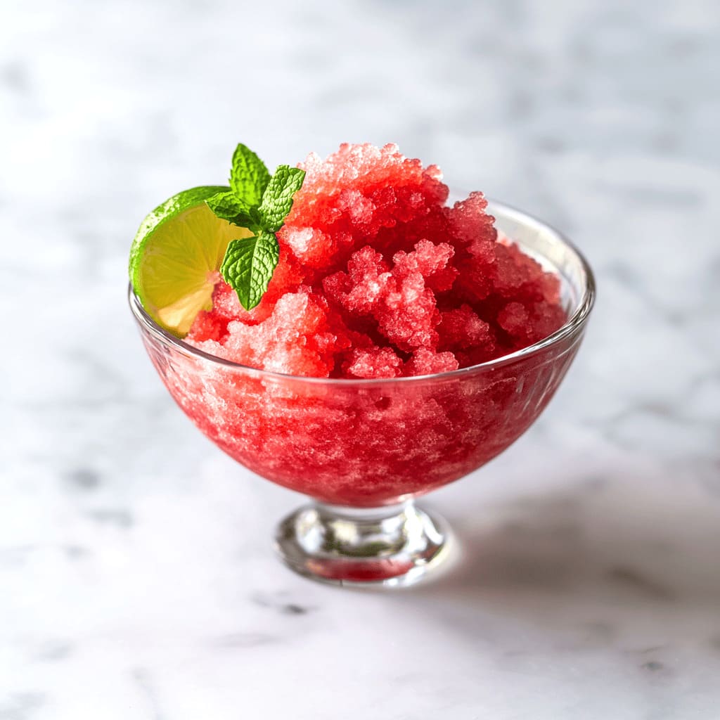 Watermelon Granita - simple and easy desserts for pregnancy