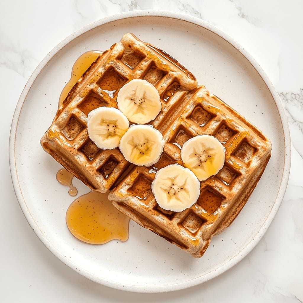 Whole-Grain Waffles with Nut Butter