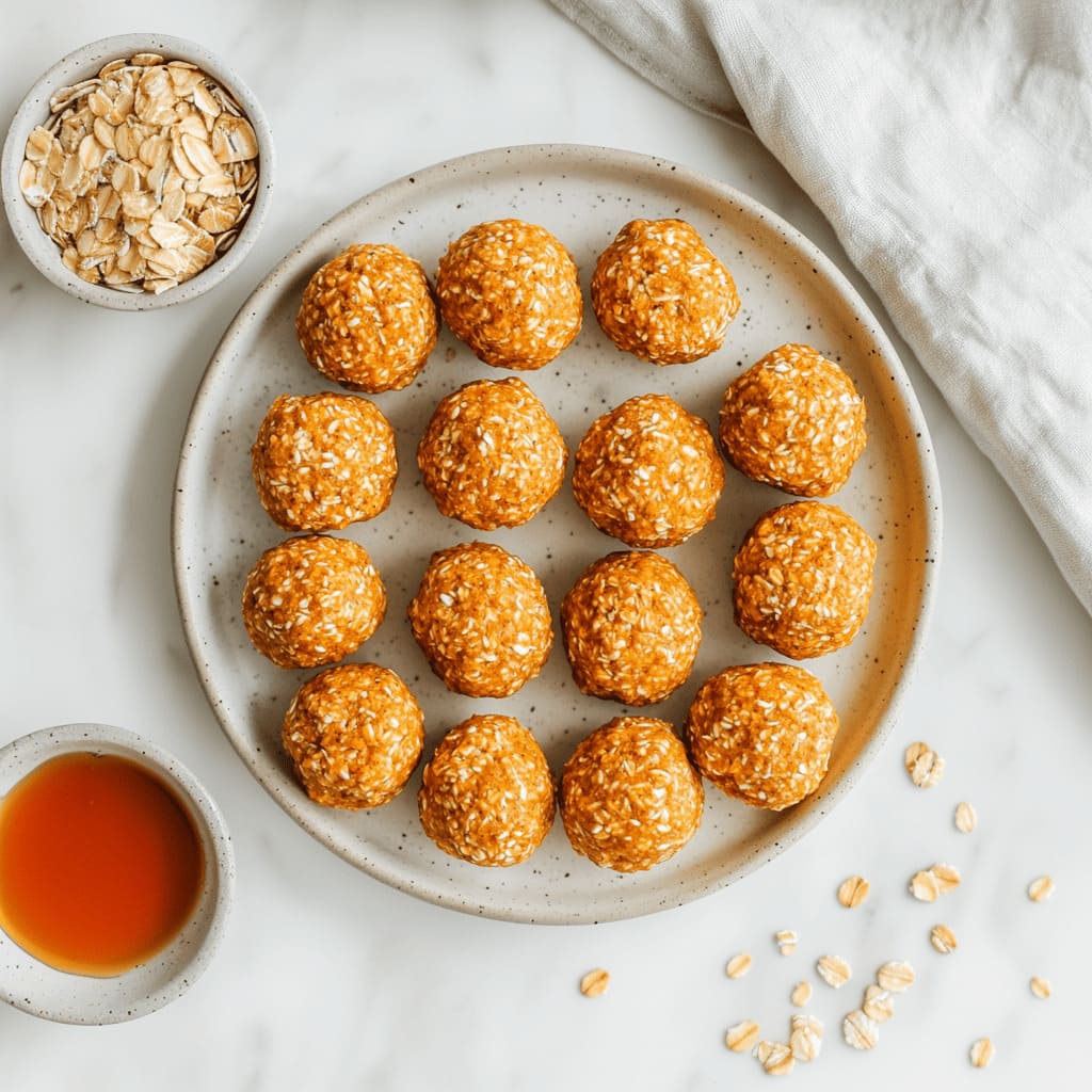 pumpkin spice energy bites - simple and easy desserts for pregnancy