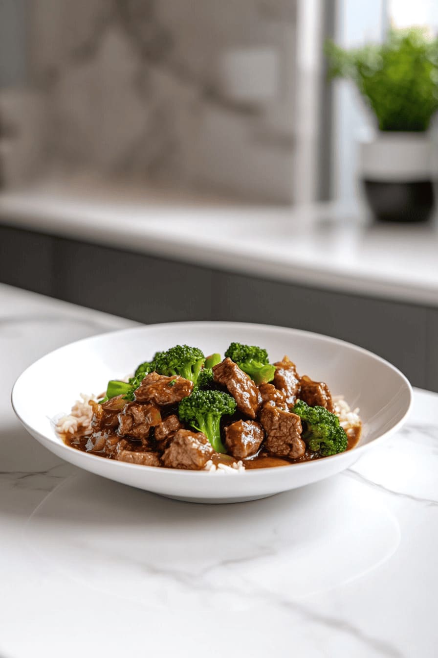 Beef Stir-Fry with Broccoli & Brown Rice - foods with high iron for pregnancy