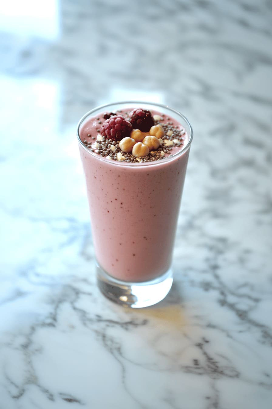 Chickpea & Berry Protein Smoothie high-iron smoothie for pregnancy