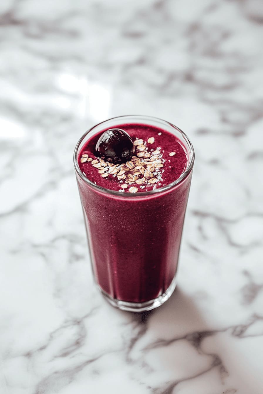 Prune & Oat Energy Shake - high-iron smoothies for anemia