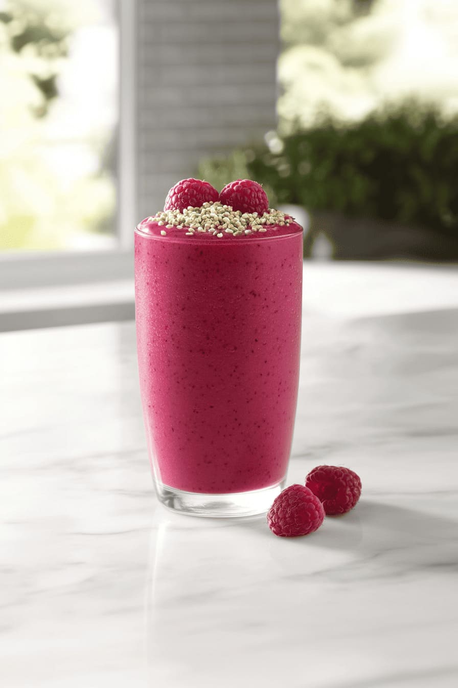 Raspberry & Hemp Seed Iron Boost - high-iron smoothies for anemia