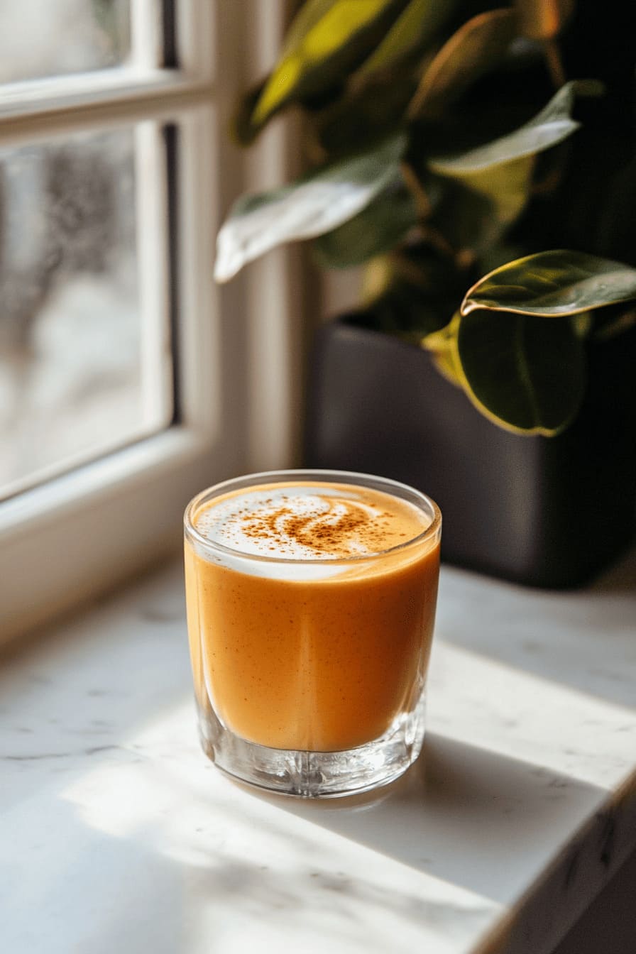 Pumpkin Spice Smoothie + Almond Butter