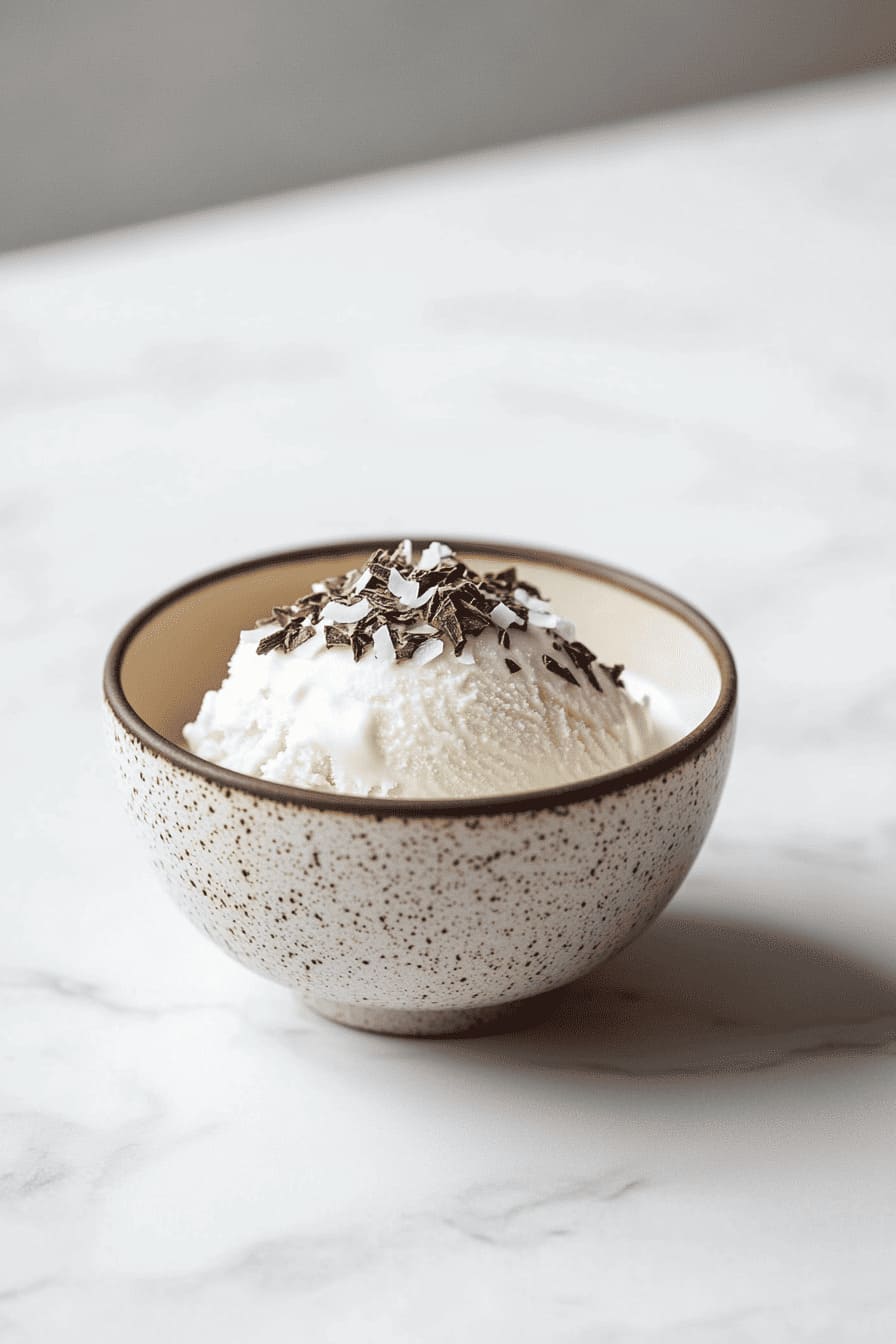 Coconut milk ice cream - easy desserts for diabetics
