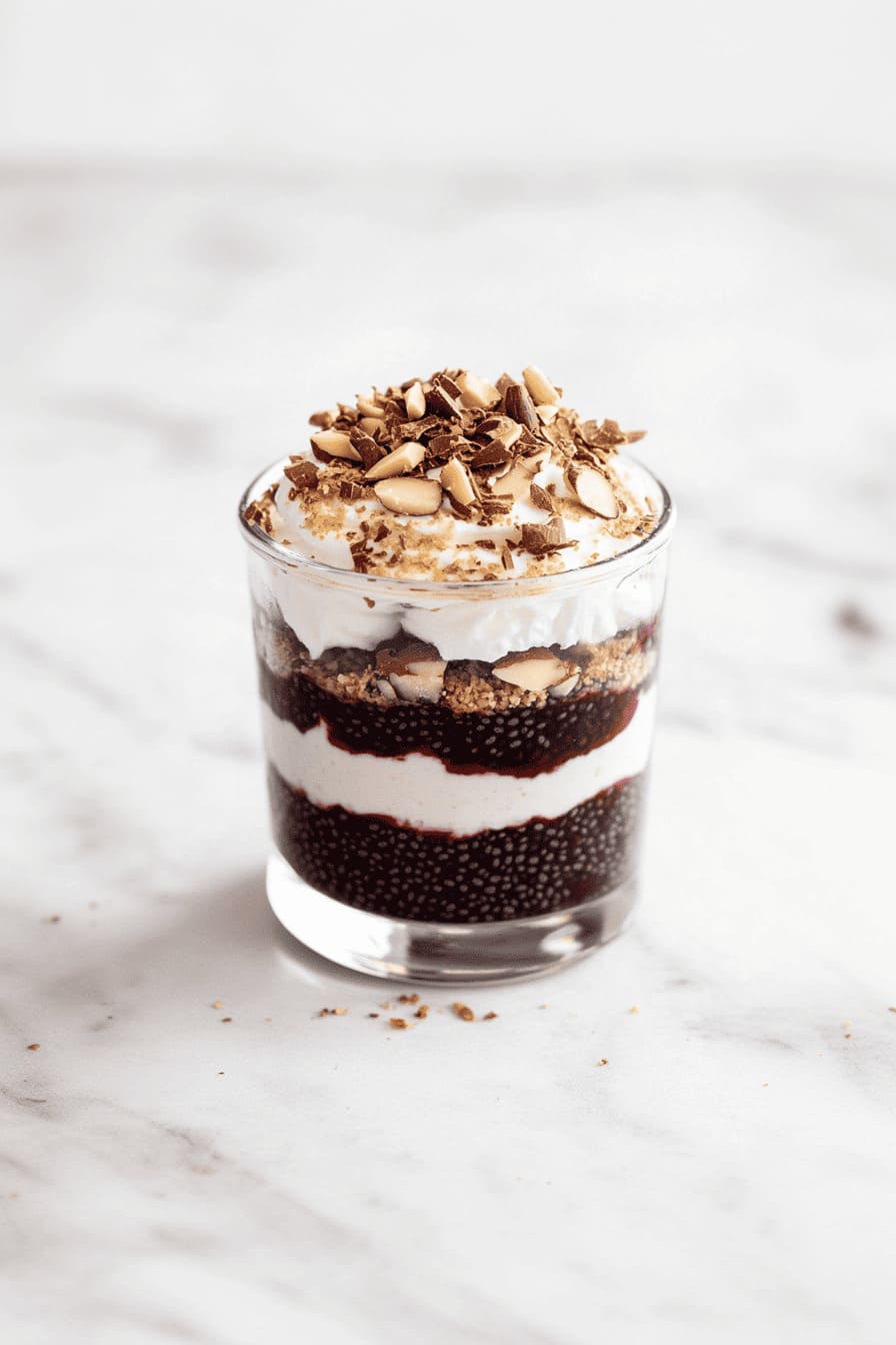 Holiday chia parfait - easy no bake desserts for diabetics