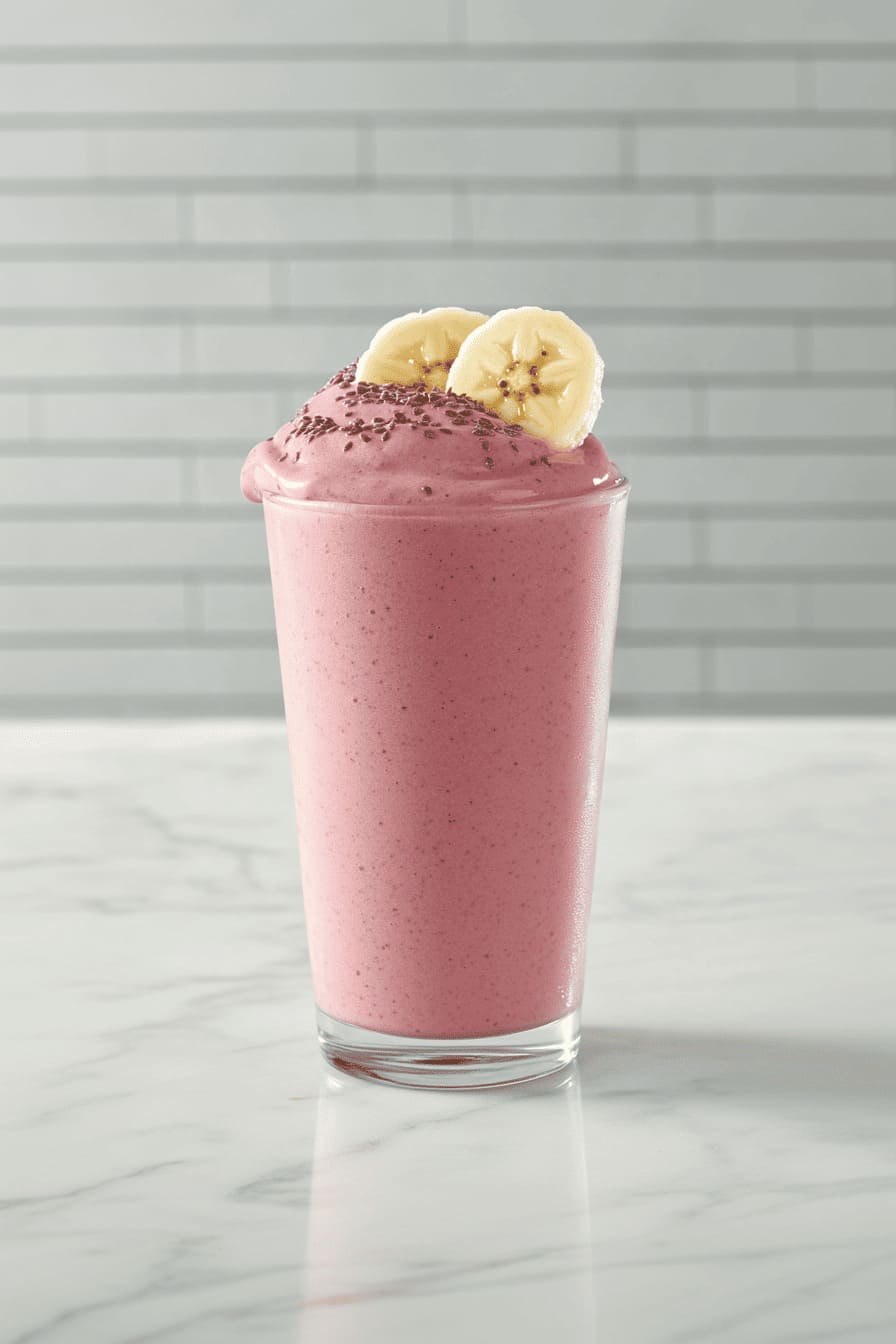 Strawberry Banana Flax Smoothie - strawberry smoothies for diabetics
