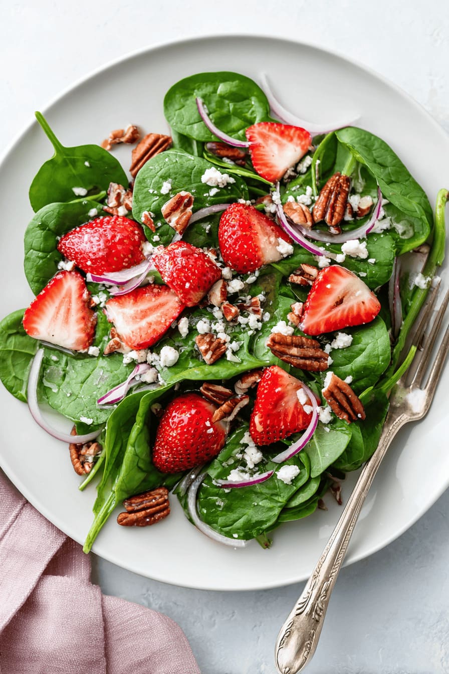 Strawberry Spinach Salad