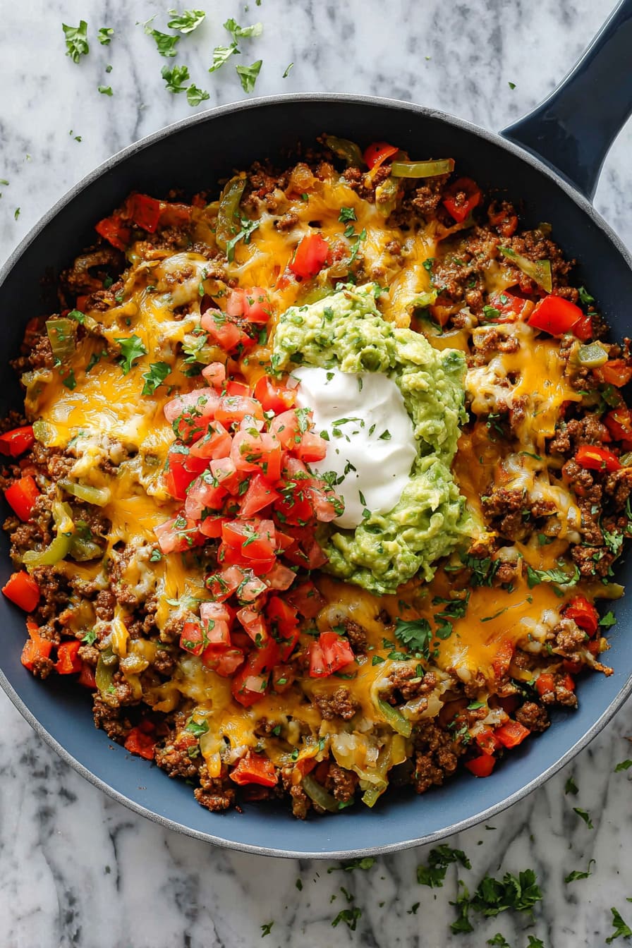 Beef Taco Skillet  - meal plan for diabetics for a week