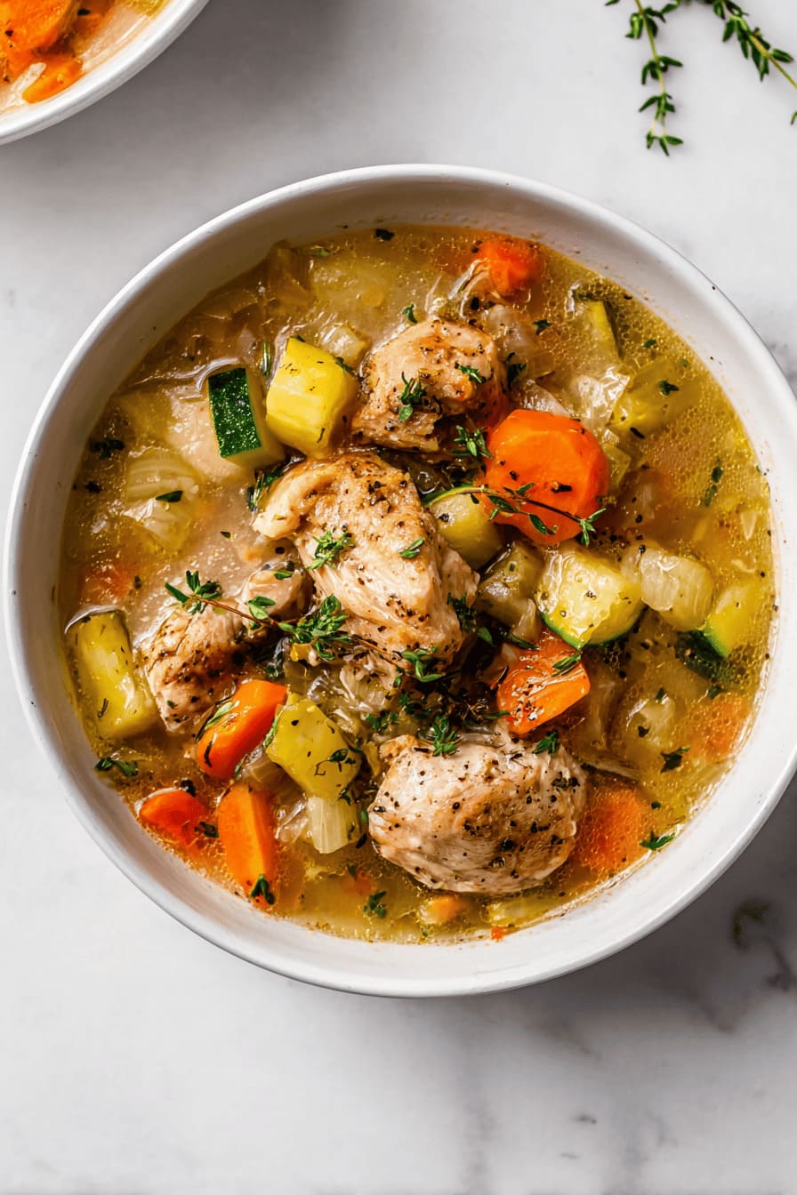 Chicken & Vegetable Stew - healthy crockpot meals for diabetics