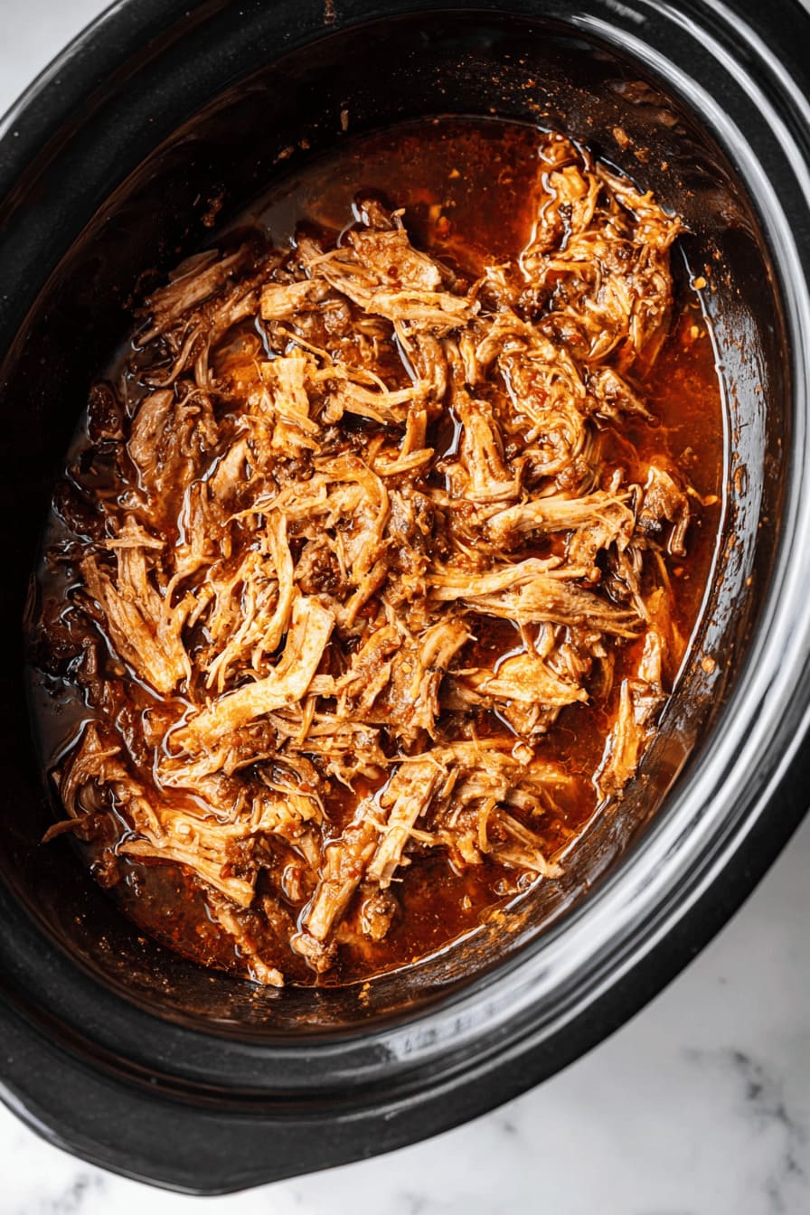 Low-Sugar BBQ Pulled Pork - healthy crockpot meals for diabetics
