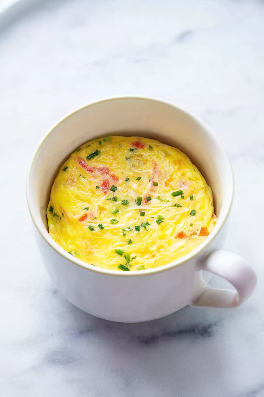 Omelette in a Mug - meal plan for diabetics