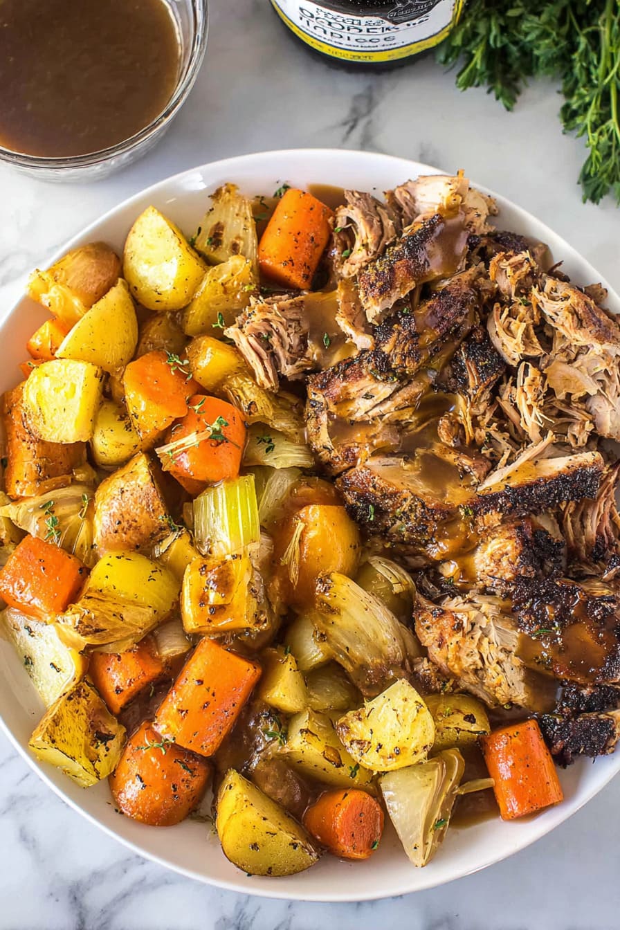 Pork Roast Crockpot - meal plan for diabetics