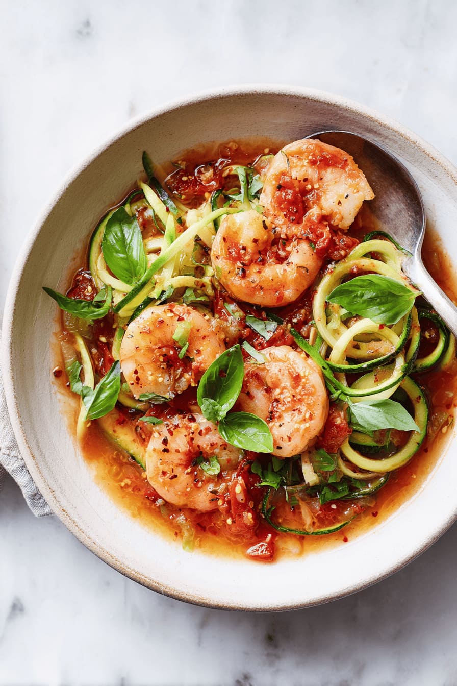 Tomato Basil Shrimp