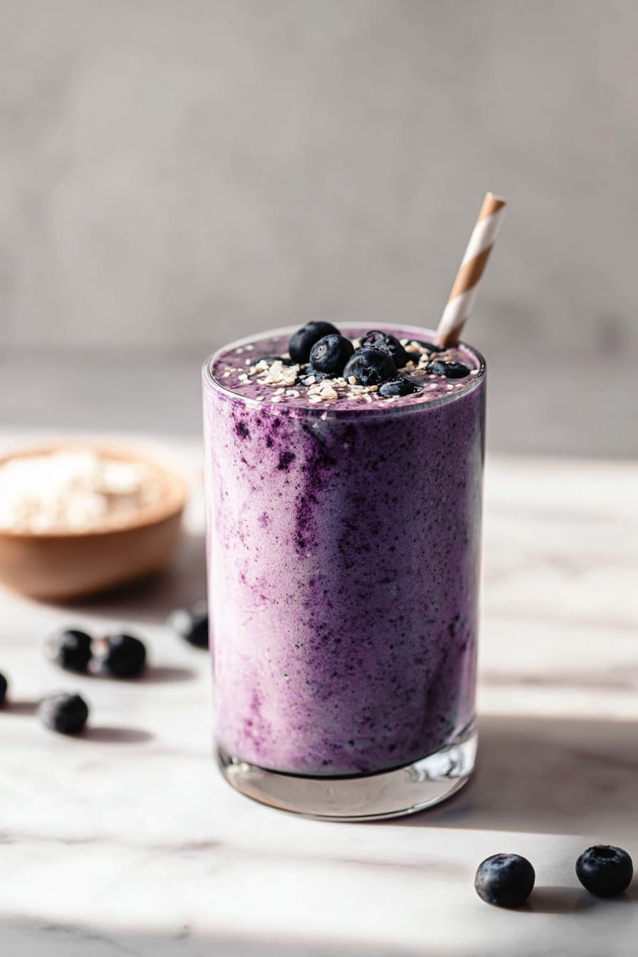 Blueberry Avocado Protein Shake - low-carb protein shakes for diabetics
