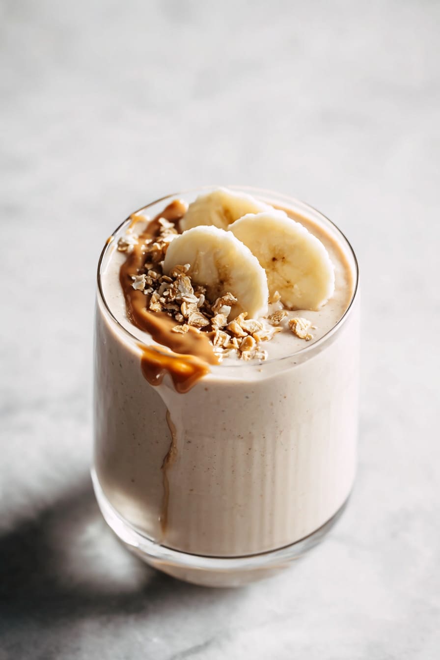 Peanut Butter Banana Protein Shake - low-carb protein shakes for diabetics