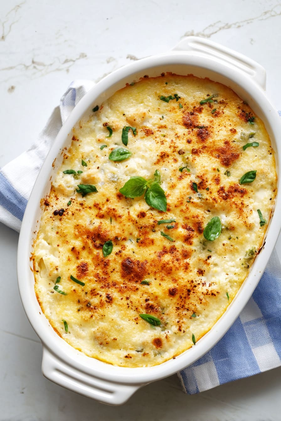 Creamy Tuna Cauliflower Rice Casserole