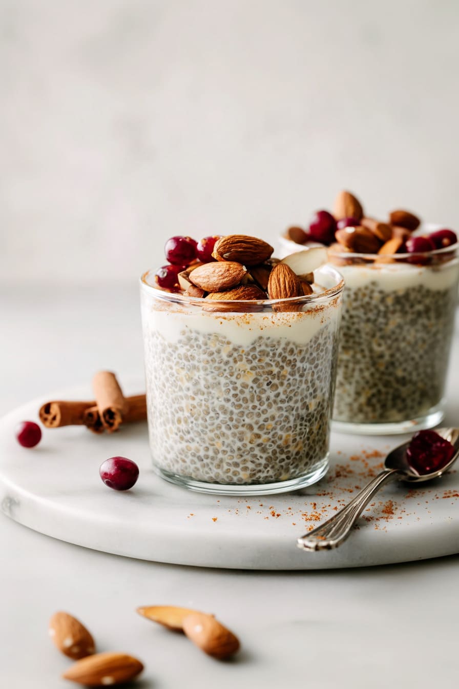 Chia Seed Christmas Pudding