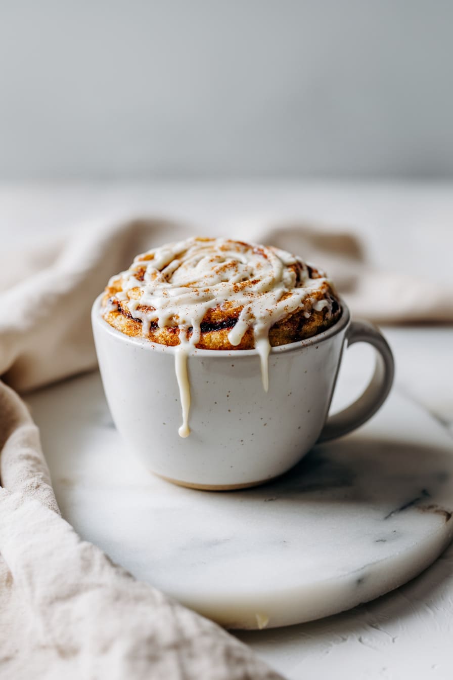 Cinnamon Roll Mug Cake