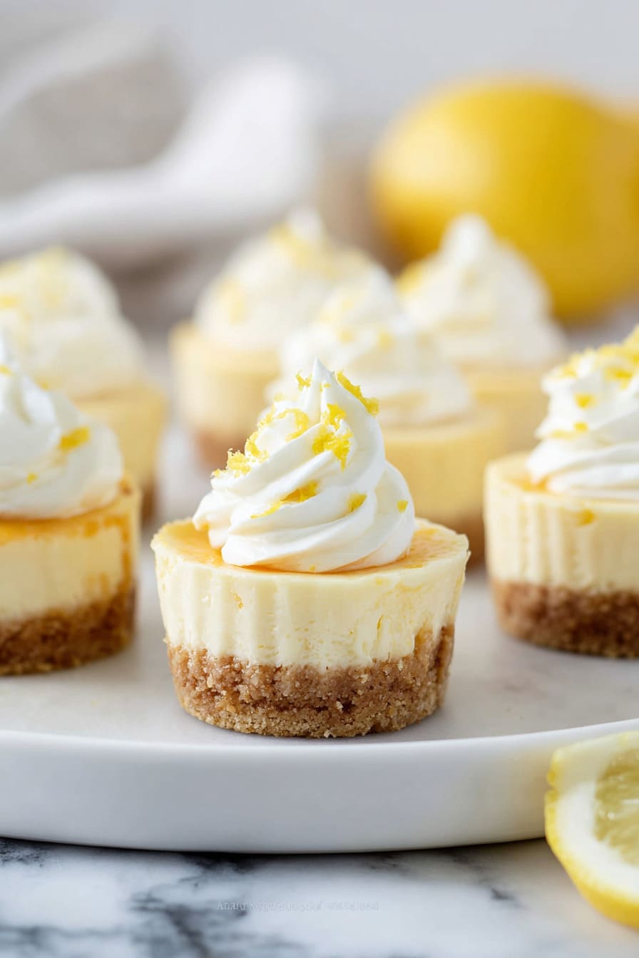 Lemon Cheesecake Bites - easy Christmas desserts for diabetics