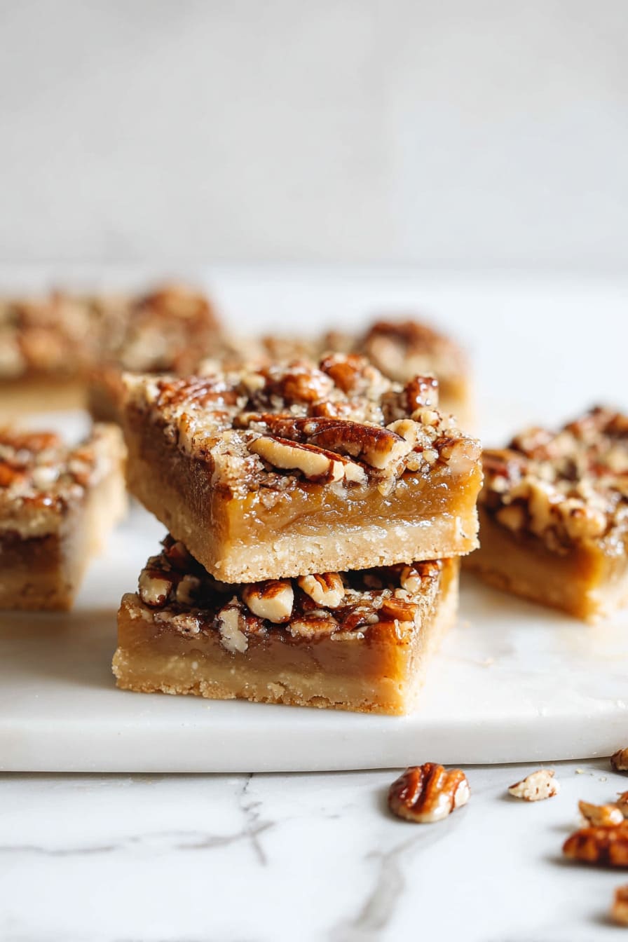 Low-Carb Pecan Bars - easy Christmas desserts for diabetics