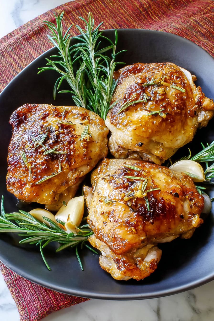 Roasted Chicken with Garlic and Rosemary - easy chicken recipes for diabetics